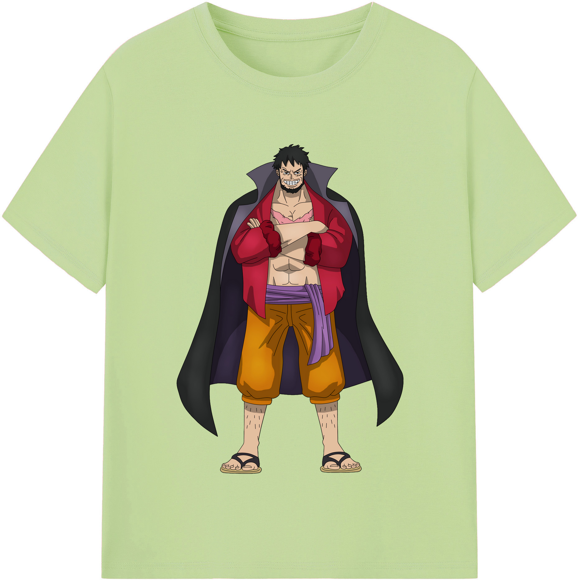ワンピース モンキー・D・ルフィ ONE PIECE Monkey D. Luffy 綿100％半袖Tシャツ（フロントプリント）